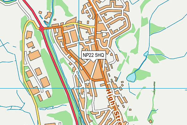 NP22 5HQ map - OS VectorMap District (Ordnance Survey)