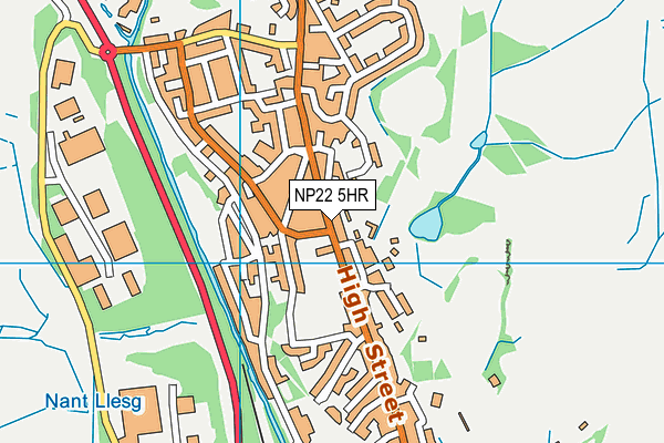 NP22 5HR map - OS VectorMap District (Ordnance Survey)