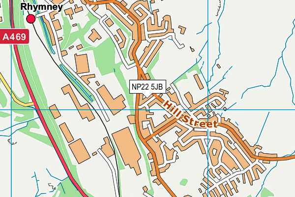 NP22 5JB map - OS VectorMap District (Ordnance Survey)