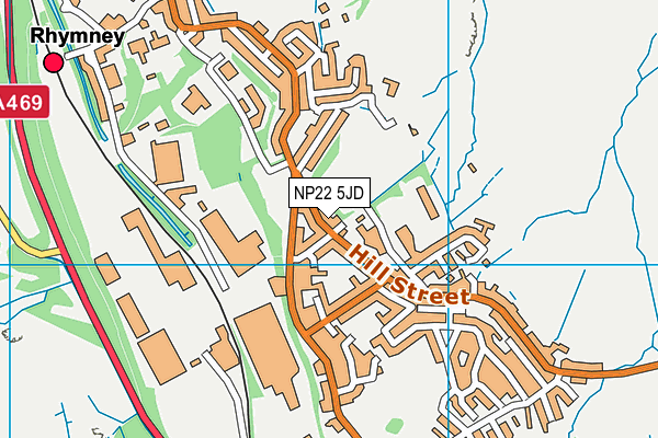 NP22 5JD map - OS VectorMap District (Ordnance Survey)