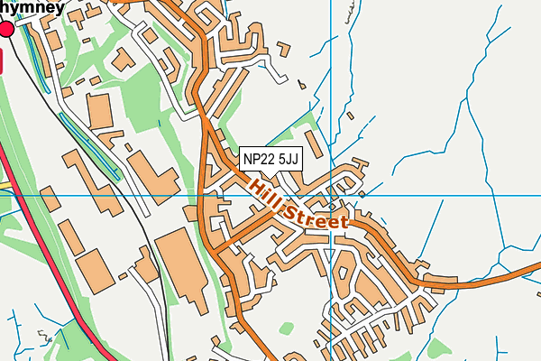 Bryn Awel Primary School map (NP22 5JJ) - OS VectorMap District (Ordnance Survey)
