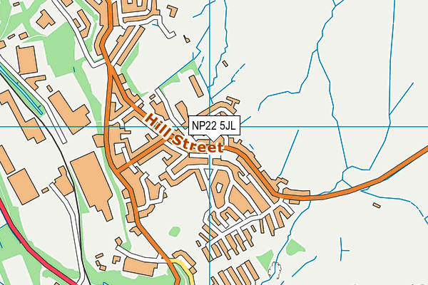 NP22 5JL map - OS VectorMap District (Ordnance Survey)