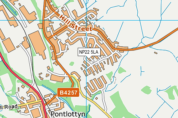 NP22 5LA map - OS VectorMap District (Ordnance Survey)