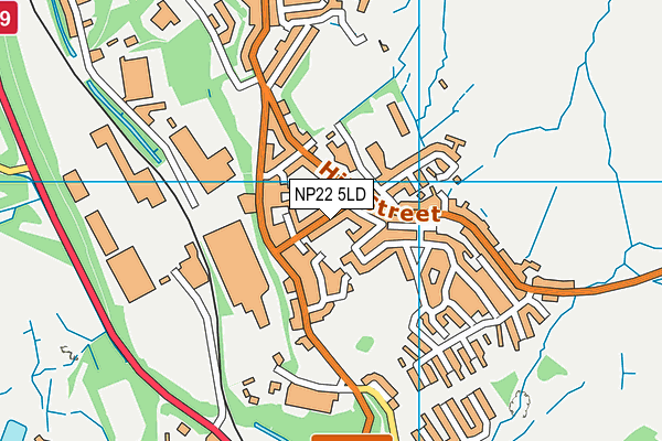 NP22 5LD map - OS VectorMap District (Ordnance Survey)