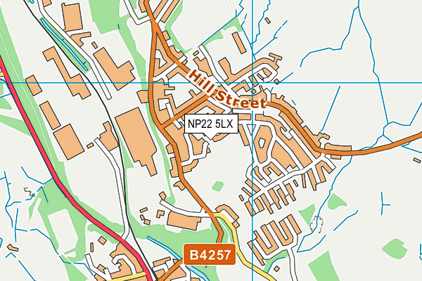NP22 5LX map - OS VectorMap District (Ordnance Survey)