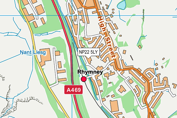 NP22 5LY map - OS VectorMap District (Ordnance Survey)