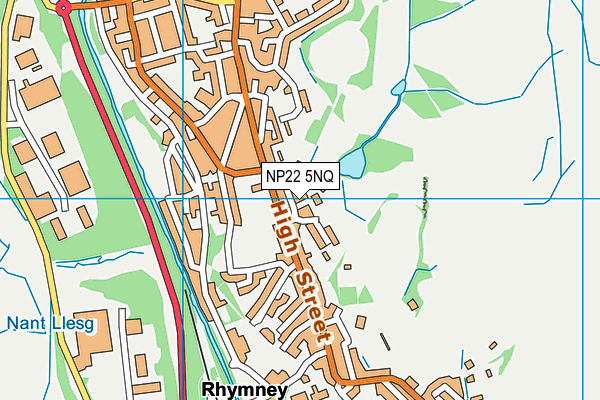 NP22 5NQ map - OS VectorMap District (Ordnance Survey)