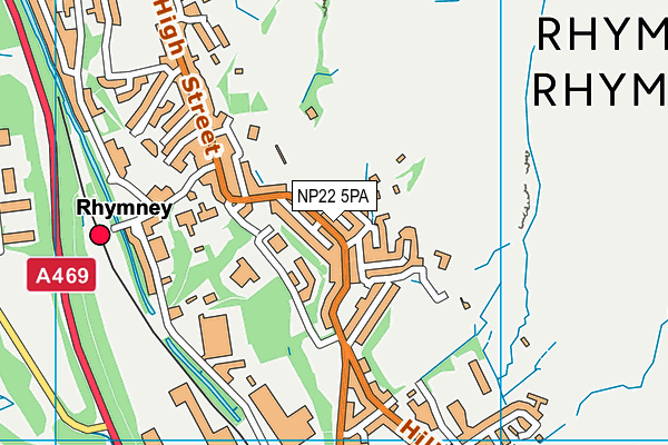 NP22 5PA map - OS VectorMap District (Ordnance Survey)