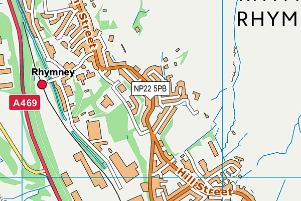 NP22 5PB map - OS VectorMap District (Ordnance Survey)