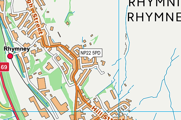 NP22 5PD map - OS VectorMap District (Ordnance Survey)