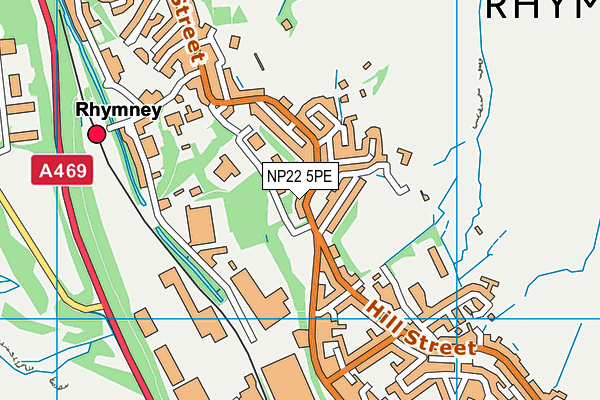 NP22 5PE map - OS VectorMap District (Ordnance Survey)
