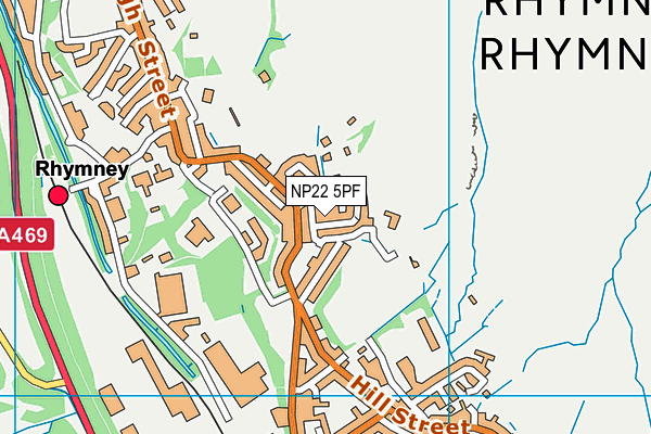 NP22 5PF map - OS VectorMap District (Ordnance Survey)