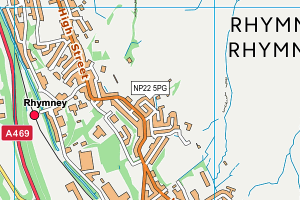 NP22 5PG map - OS VectorMap District (Ordnance Survey)