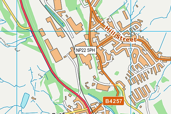 NP22 5PH map - OS VectorMap District (Ordnance Survey)