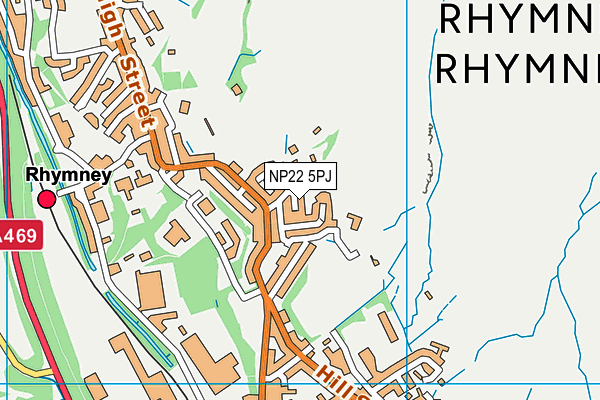 NP22 5PJ map - OS VectorMap District (Ordnance Survey)