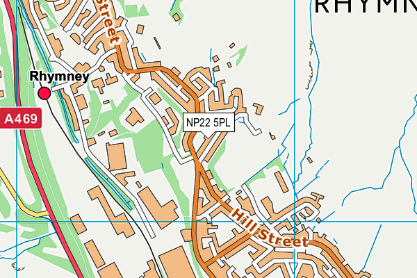 NP22 5PL map - OS VectorMap District (Ordnance Survey)