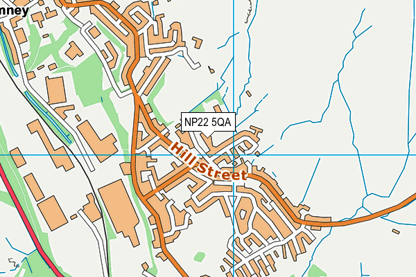 NP22 5QA map - OS VectorMap District (Ordnance Survey)