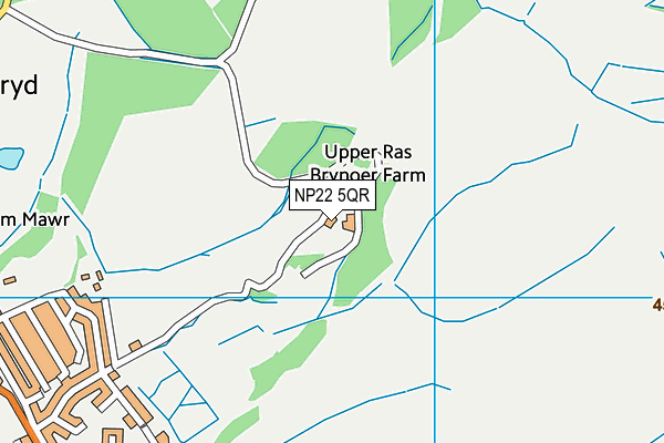 NP22 5QR map - OS VectorMap District (Ordnance Survey)