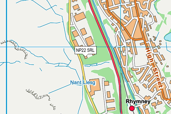 NP22 5RL map - OS VectorMap District (Ordnance Survey)