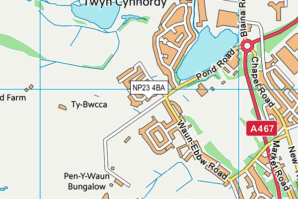 NP23 4BA map - OS VectorMap District (Ordnance Survey)