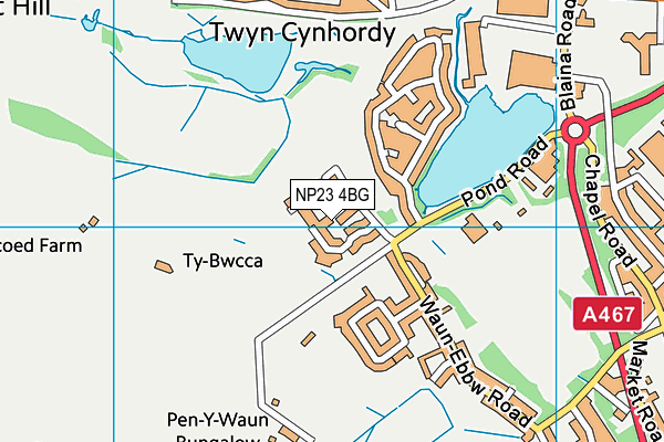 NP23 4BG map - OS VectorMap District (Ordnance Survey)