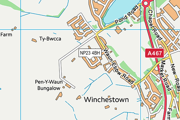 NP23 4BH map - OS VectorMap District (Ordnance Survey)