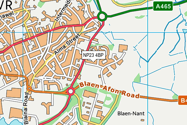 NP23 4BP map - OS VectorMap District (Ordnance Survey)