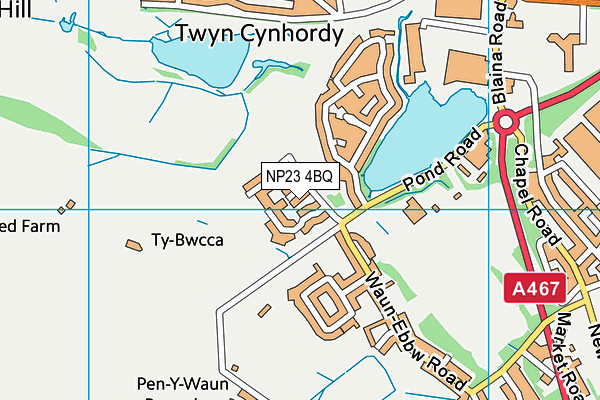 NP23 4BQ map - OS VectorMap District (Ordnance Survey)