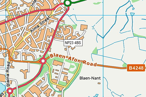 NP23 4BS map - OS VectorMap District (Ordnance Survey)