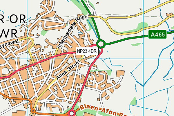 NP23 4DR map - OS VectorMap District (Ordnance Survey)