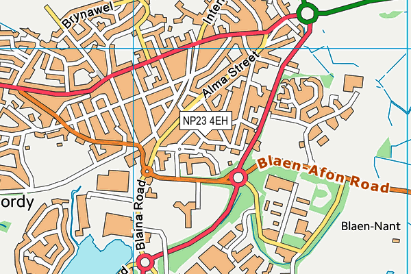 NP23 4EH map - OS VectorMap District (Ordnance Survey)