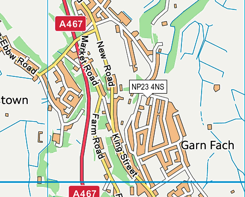 NP23 4NS map - OS VectorMap District (Ordnance Survey)