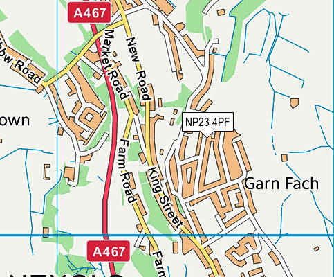 NP23 4PF map - OS VectorMap District (Ordnance Survey)