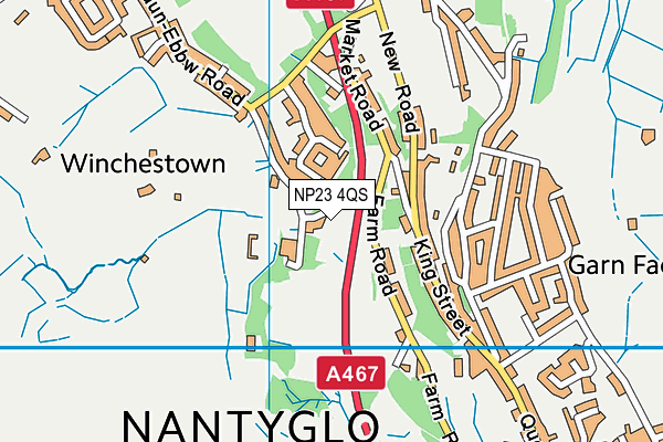 NP23 4QS map - OS VectorMap District (Ordnance Survey)