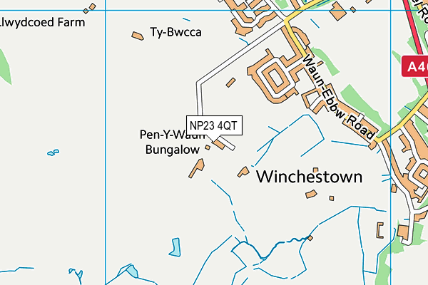 NP23 4QT map - OS VectorMap District (Ordnance Survey)