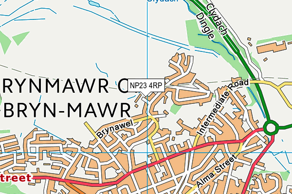 NP23 4RP map - OS VectorMap District (Ordnance Survey)