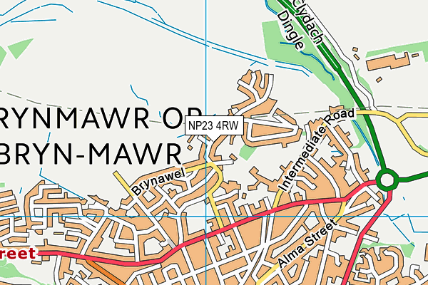 NP23 4RW map - OS VectorMap District (Ordnance Survey)