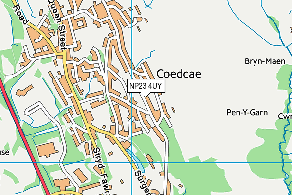 NP23 4UY map - OS VectorMap District (Ordnance Survey)