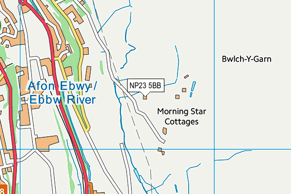 NP23 5BB map - OS VectorMap District (Ordnance Survey)