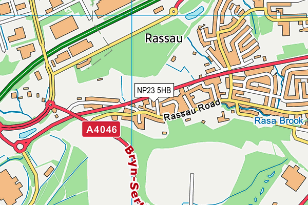 NP23 5HB map - OS VectorMap District (Ordnance Survey)