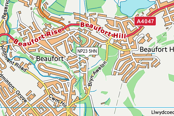 NP23 5HN map - OS VectorMap District (Ordnance Survey)