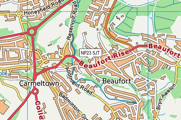 NP23 5JT map - OS VectorMap District (Ordnance Survey)