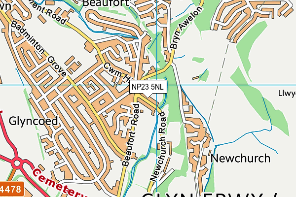 NP23 5NL map - OS VectorMap District (Ordnance Survey)