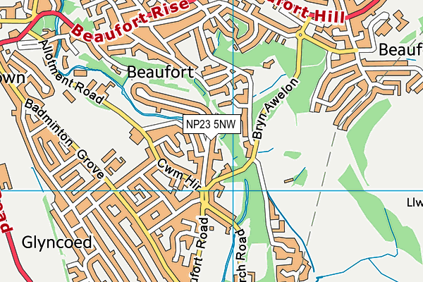 NP23 5NW map - OS VectorMap District (Ordnance Survey)