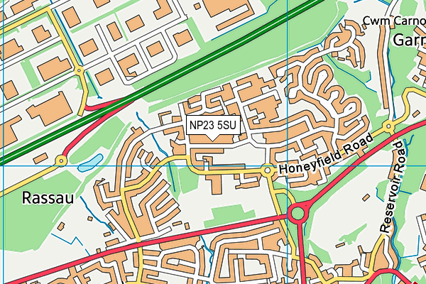 NP23 5SU map - OS VectorMap District (Ordnance Survey)
