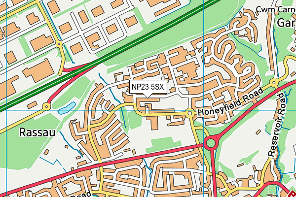 NP23 5SX map - OS VectorMap District (Ordnance Survey)