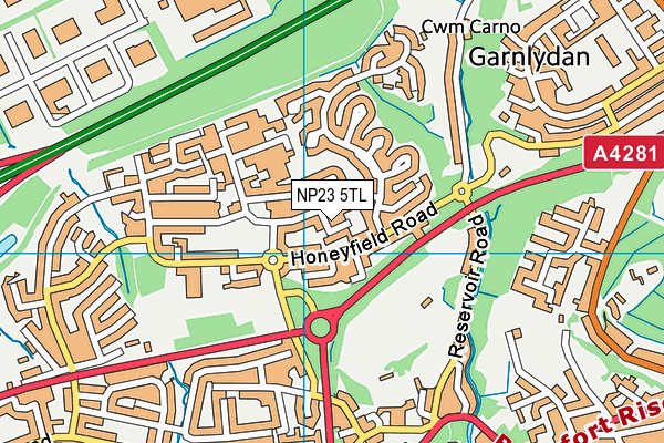 NP23 5TL map - OS VectorMap District (Ordnance Survey)