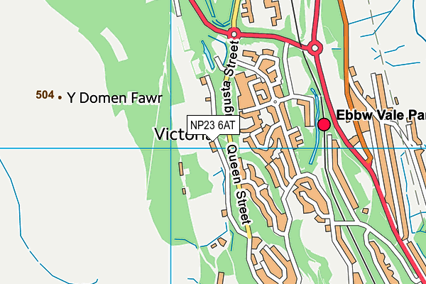 NP23 6AT map - OS VectorMap District (Ordnance Survey)