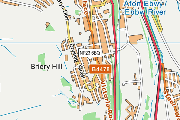 NP23 6BQ map - OS VectorMap District (Ordnance Survey)