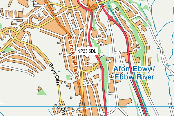NP23 6DL map - OS VectorMap District (Ordnance Survey)